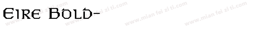 Eire Bold字体转换